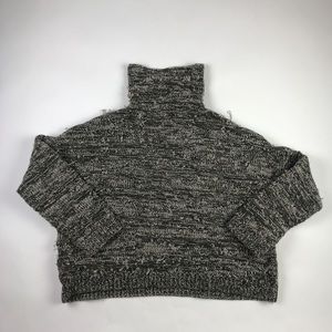 Christian Siriano Womens Pullover Sweater Green L